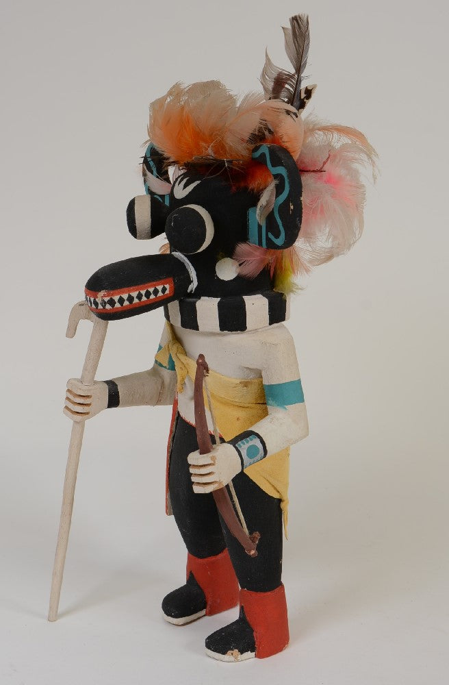 Hopi Kachina Black Ogre Soyoko Doll