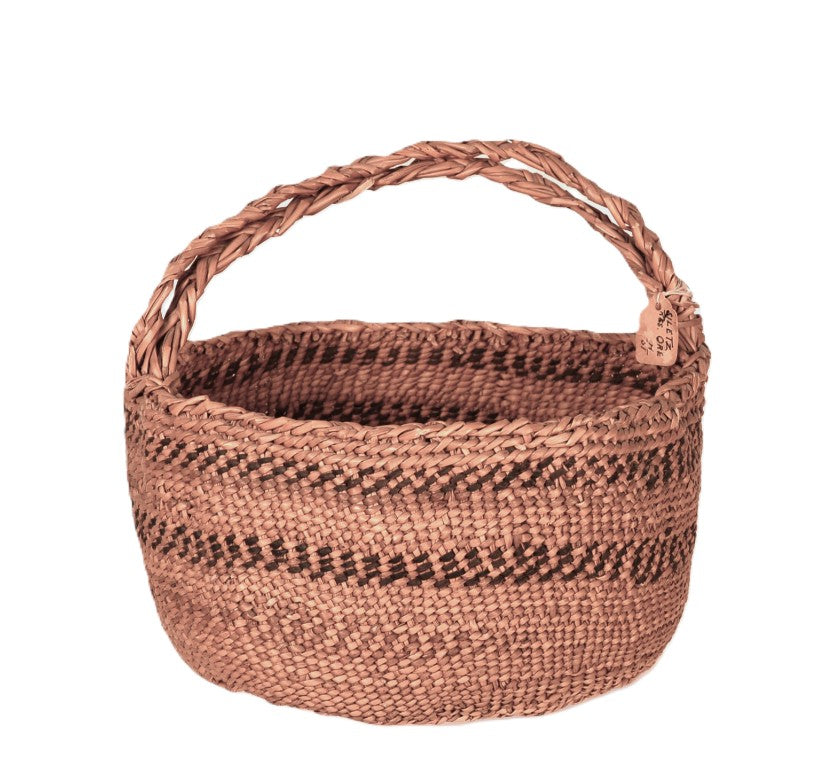 Siletz Reservation Oregon Oval Basket with Handle