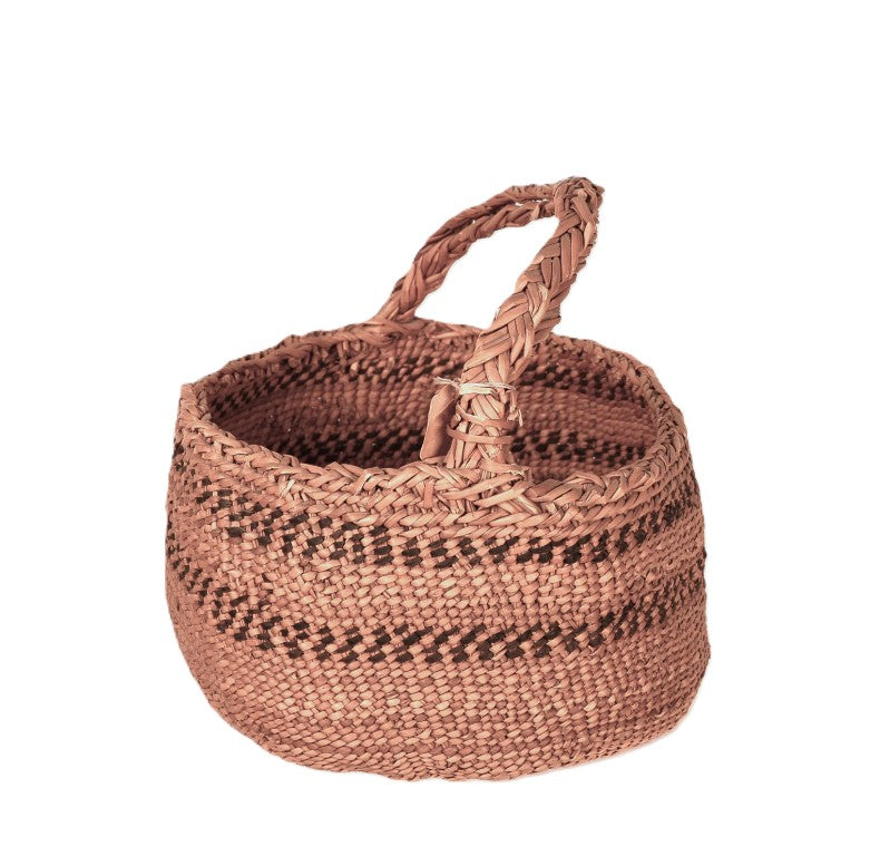 Siletz Reservation Oregon Oval Basket with Handle