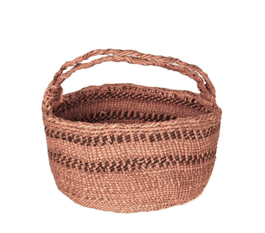 Siletz Reservation Oregon Oval Basket with Handle