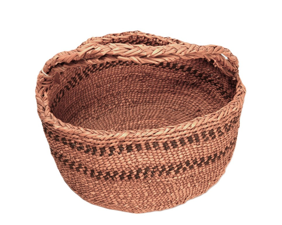 Siletz Reservation Oregon Oval Basket with Handle