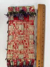 Very fine Sioux Quilled Tobacco Bag Late 19th Century