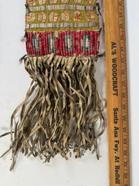 Very fine Sioux Quilled Tobacco Bag Late 19th Century