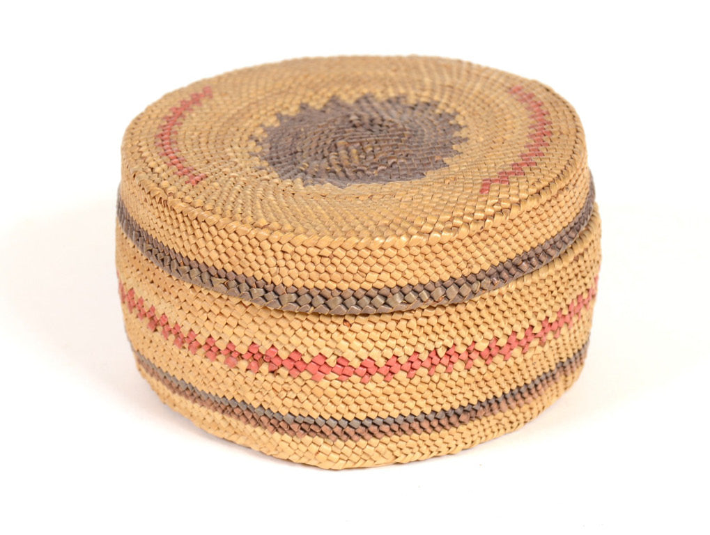 Antique Makah Basket with Lid