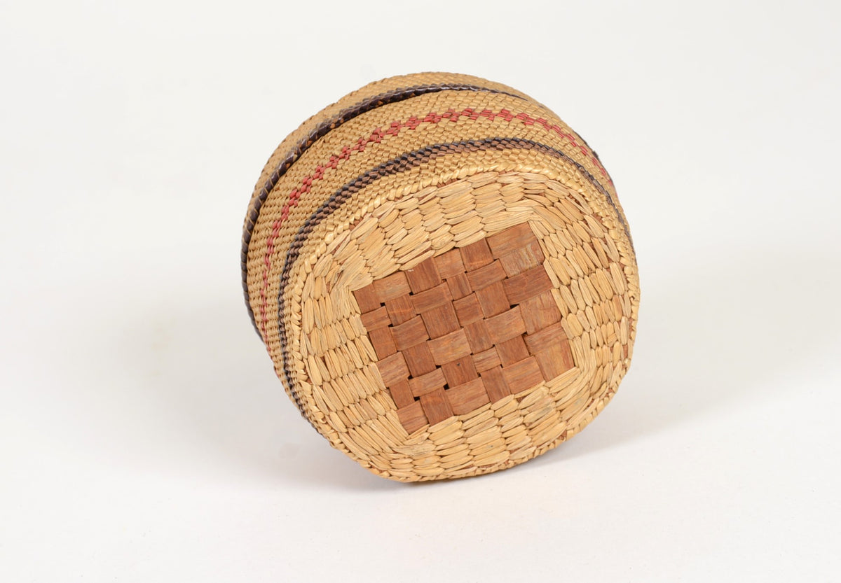Antique Makah Basket with Lid