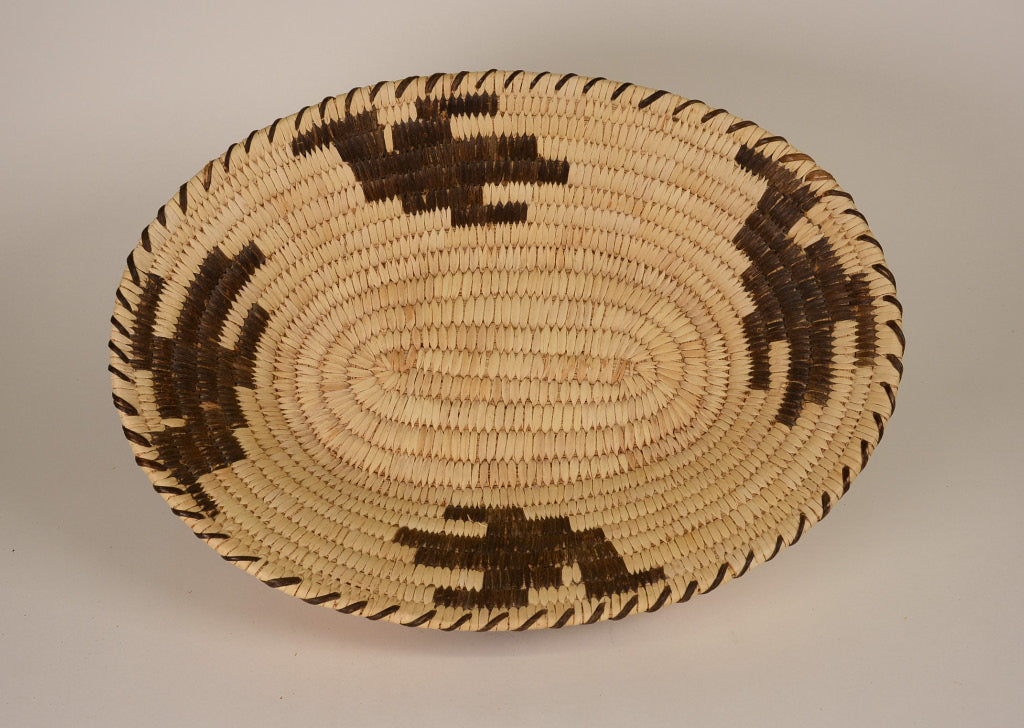 Papago Basket with Birds in Flight