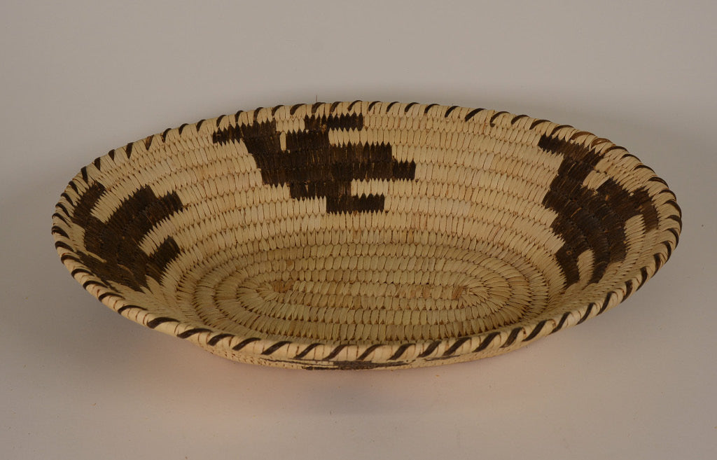 Papago Basket with Birds in Flight