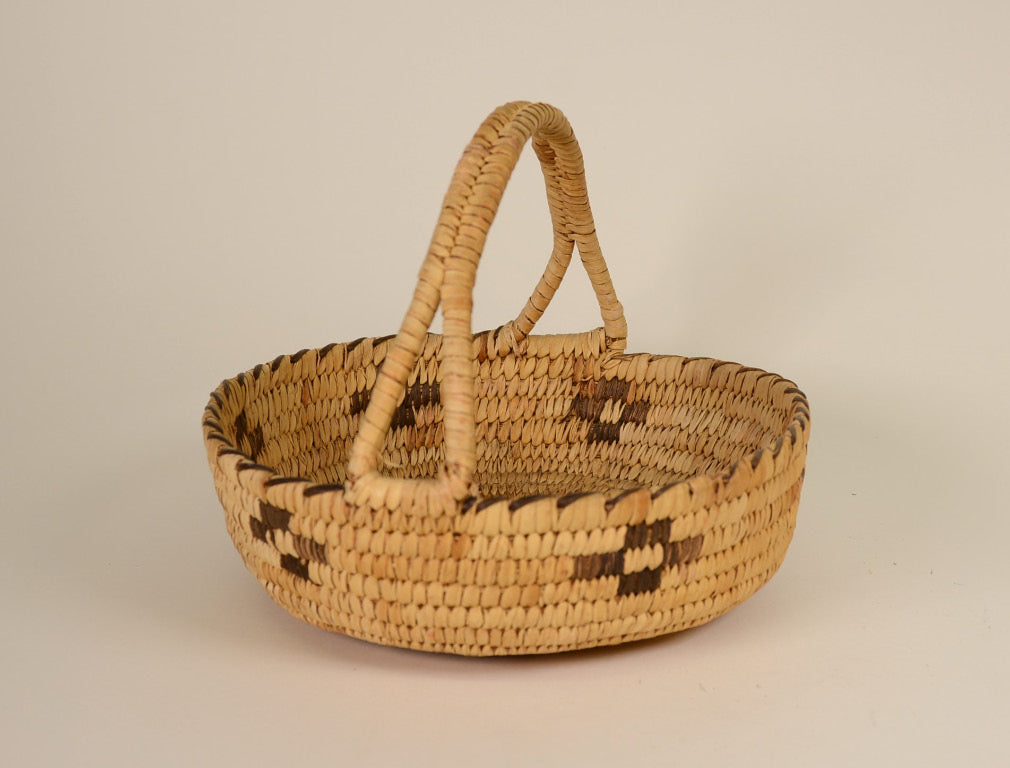 Vintage Papago Basket with Handle