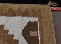 Beautiful Navajo Hogan Pictorial Rug in Earth Tones