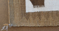 Beautiful Navajo Hogan Pictorial Rug in Earth Tones