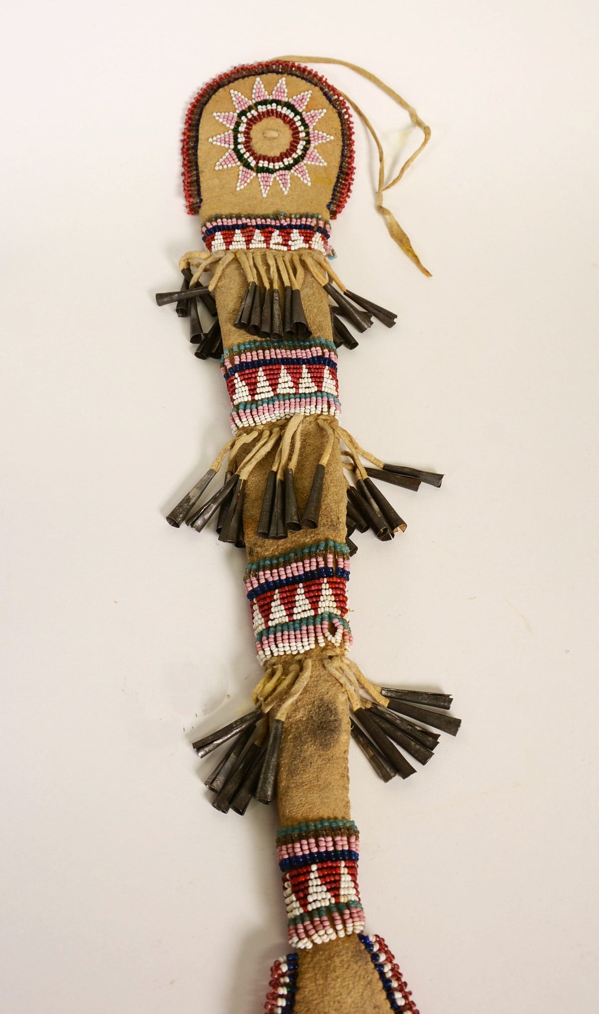 Apache Beaded Hide Awl Case