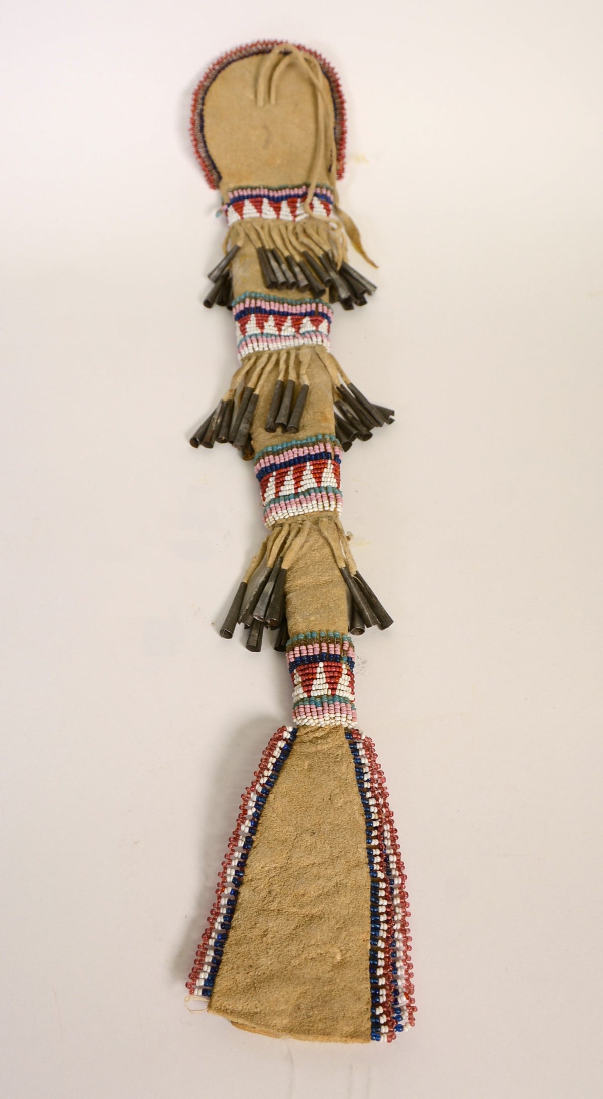 Apache Beaded Hide Awl Case