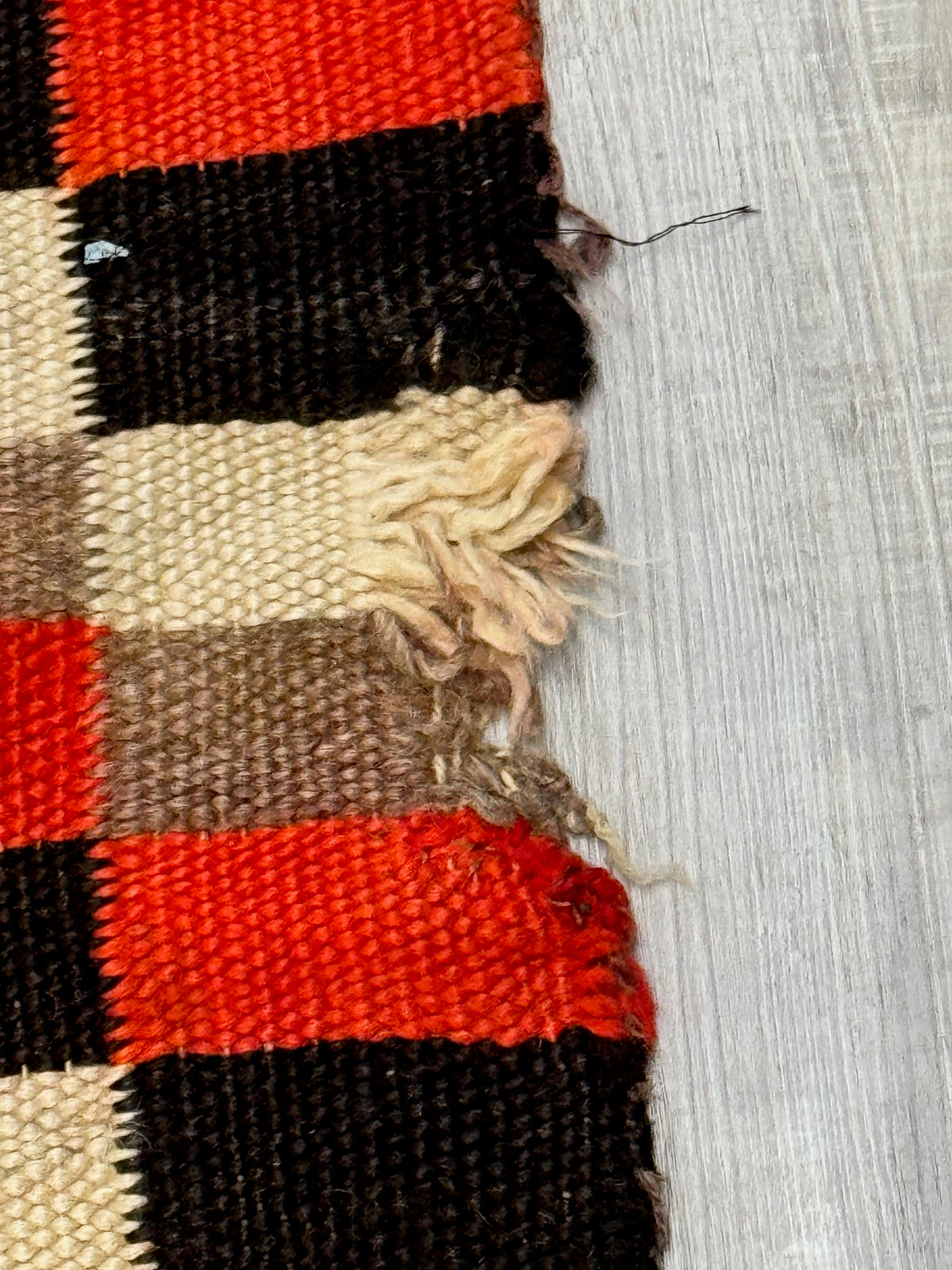 Navajo Transitional Period Checkered Blanket