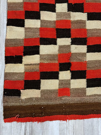 Navajo Transitional Period Checkered Blanket