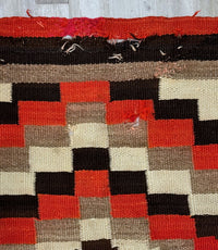 Navajo Transitional Period Checkered Blanket