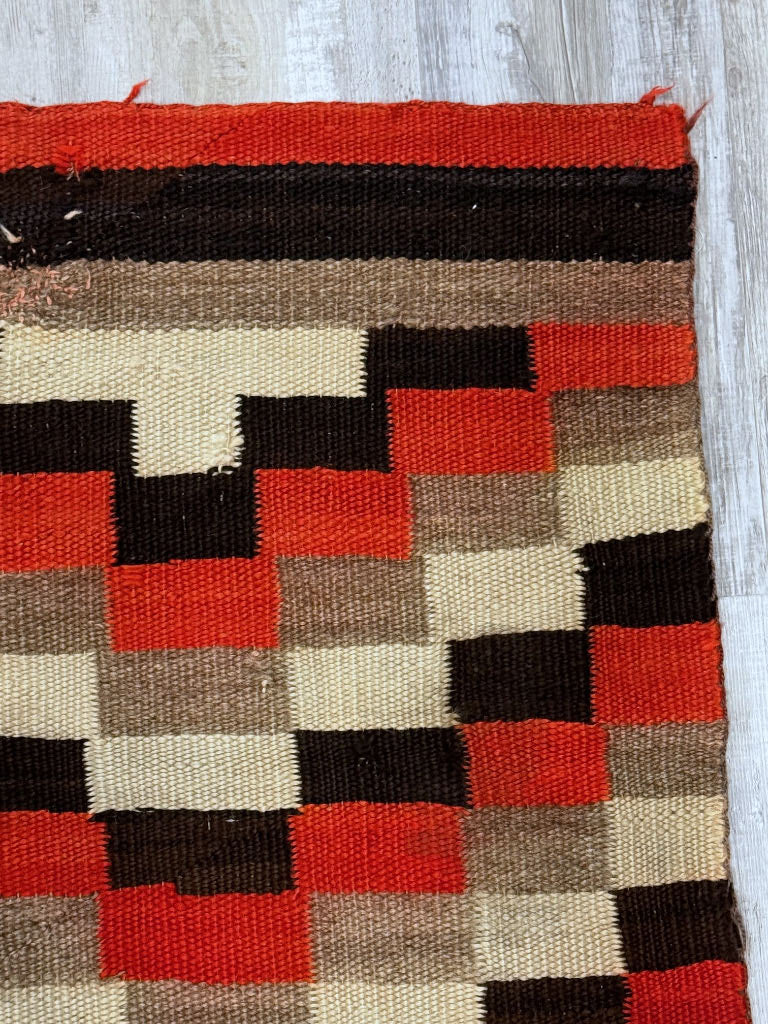 Navajo Transitional Period Checkered Blanket