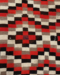 Navajo Transitional Period Checkered Blanket