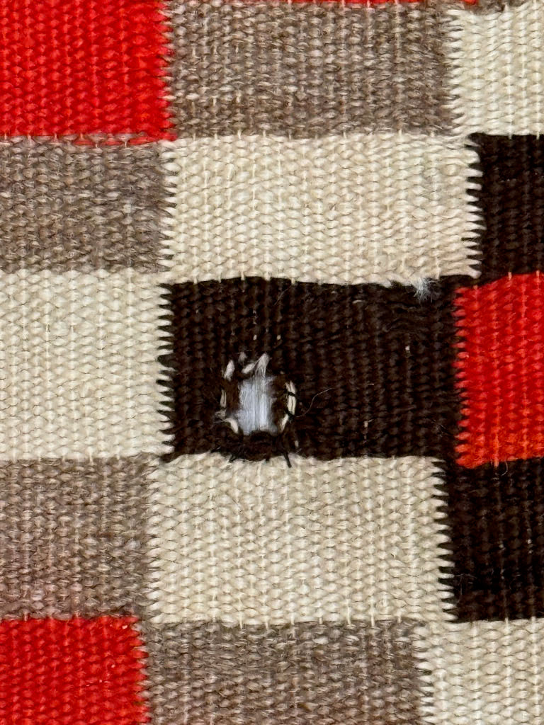 Navajo Transitional Period Checkered Blanket