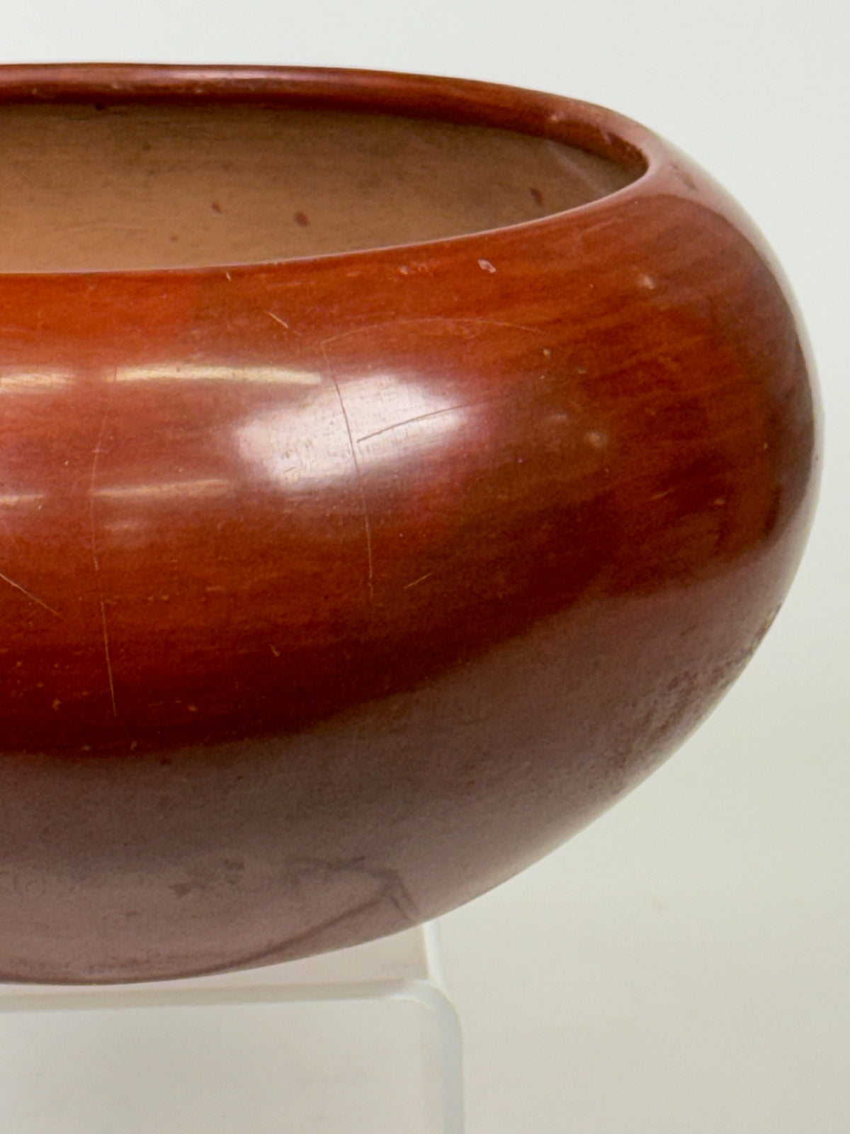 San Ildefonso Pueblo Large Red Jar Pottery By Maria & Santana