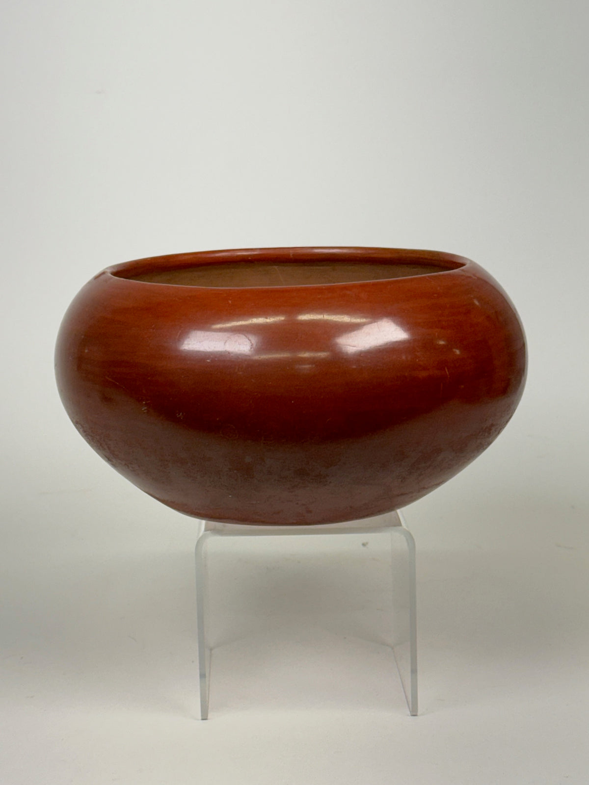 San Ildefonso Pueblo Large Red Jar Pottery By Maria & Santana