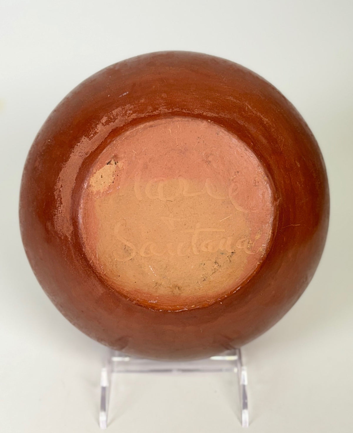 San Ildefonso Pueblo Large Red Jar Pottery By Maria & Santana