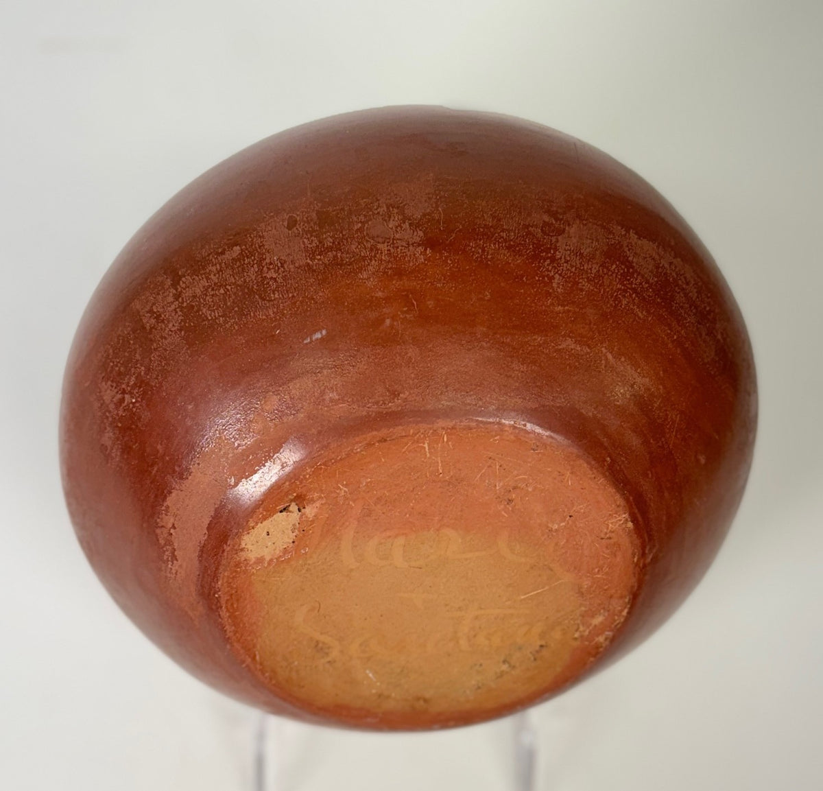 San Ildefonso Pueblo Large Red Jar Pottery By Maria & Santana