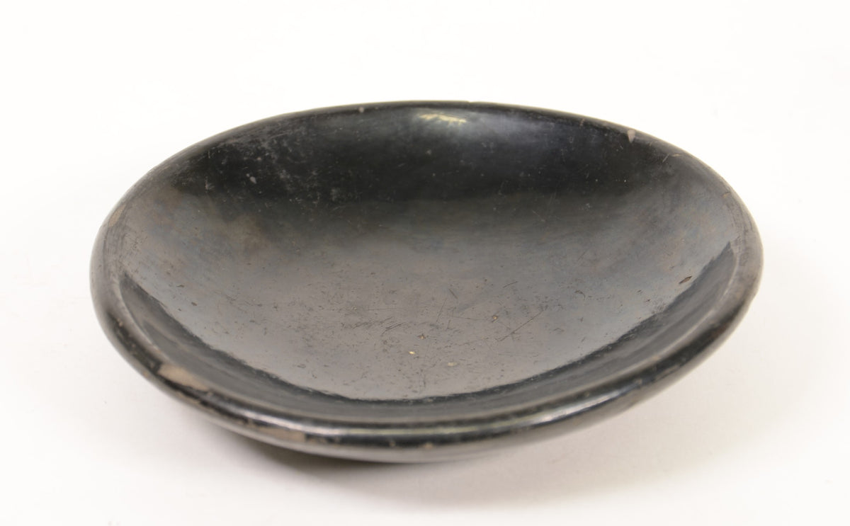 San Ildefonso Pueblo Black Plate By Maria & Santana