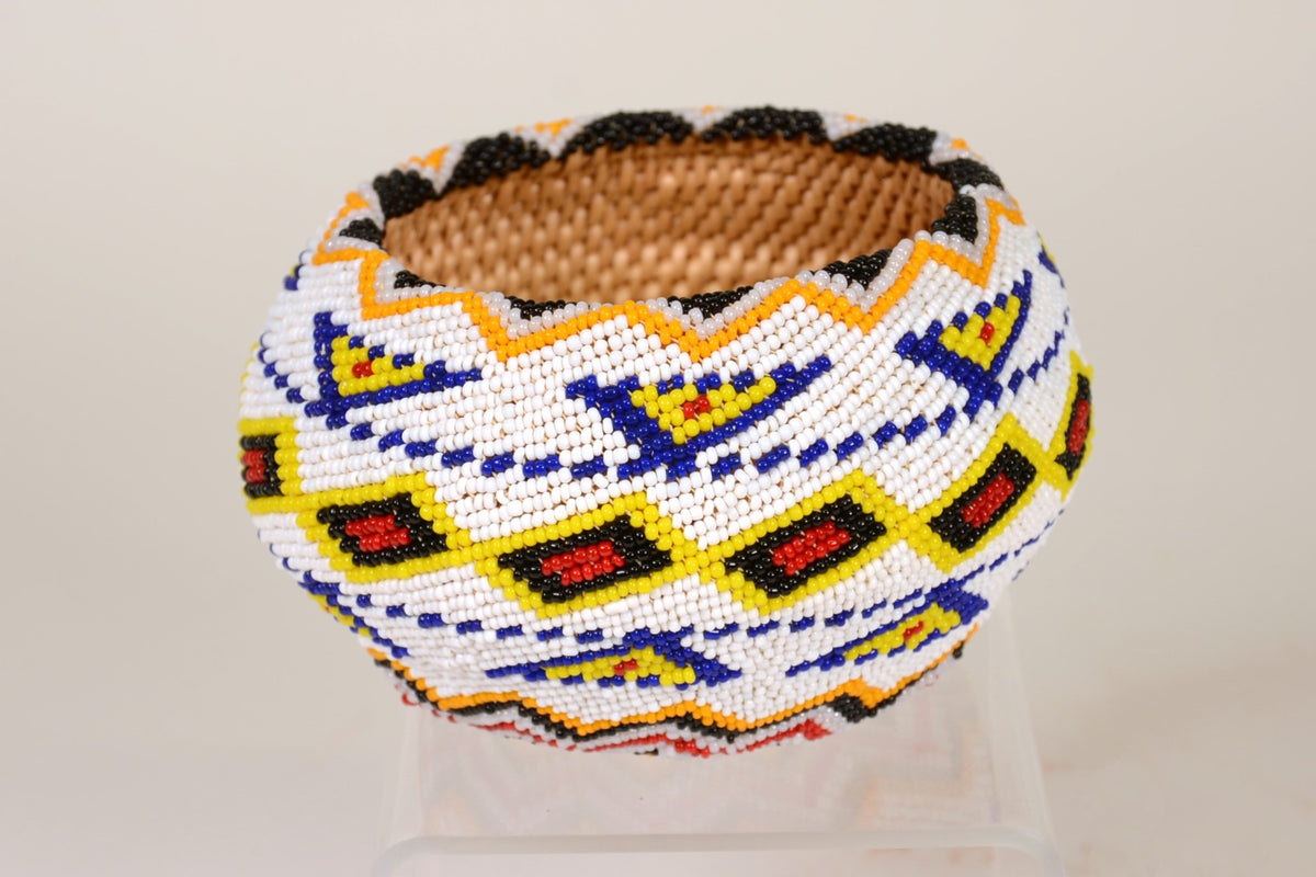 Paiute Indian Beaded Basket