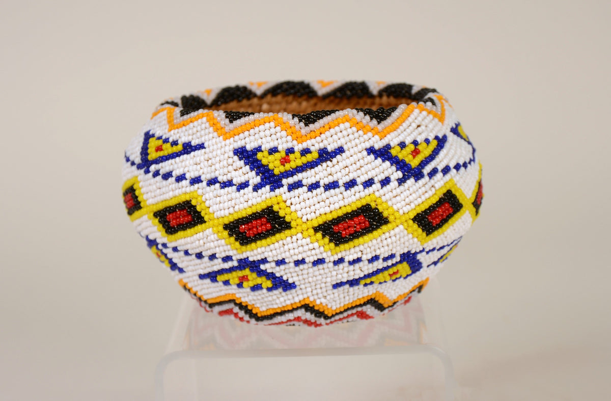 Paiute Indian Beaded Basket