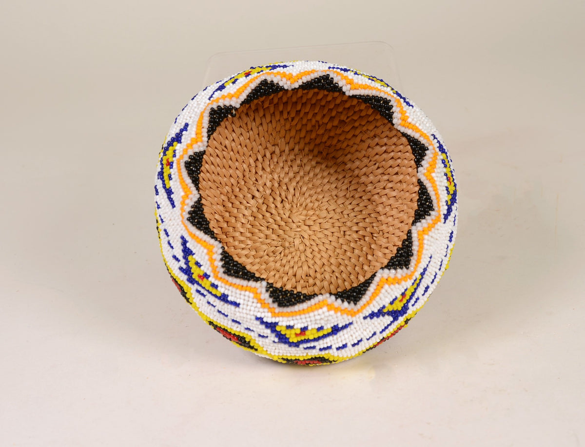 Paiute Indian Beaded Basket