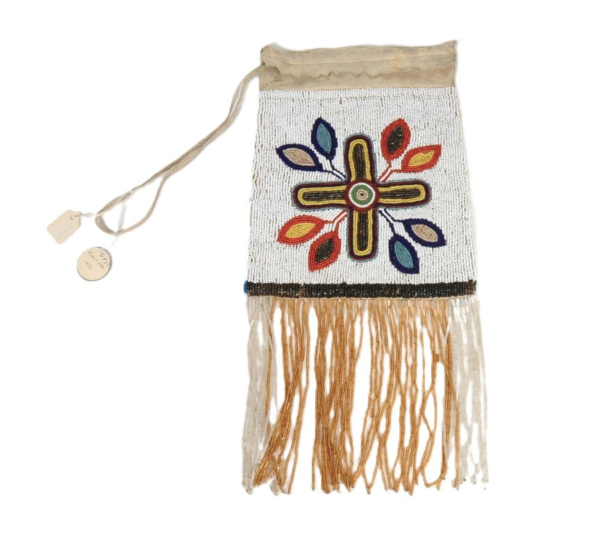 Plateau - Nez Perce Fully Beaded Flat Kiowa Bag