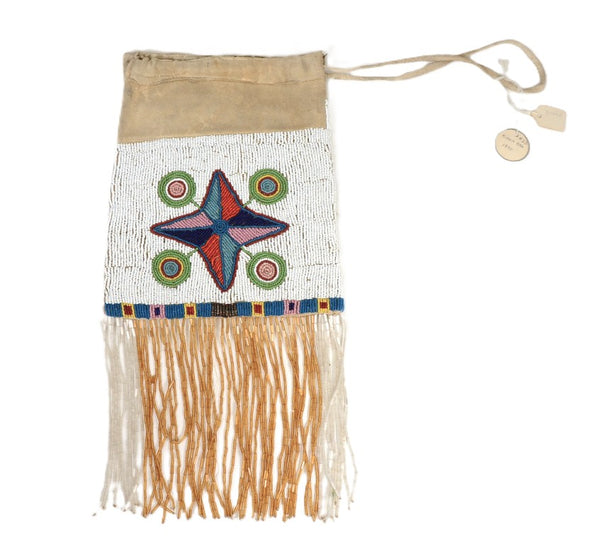 Plateau - Nez Perce Fully Beaded Flat Kiowa Bag