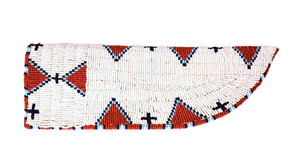Plains Beaded Knife Scabbard Case