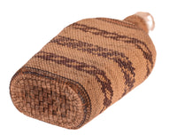 Makah Basket over glass flask / bottle