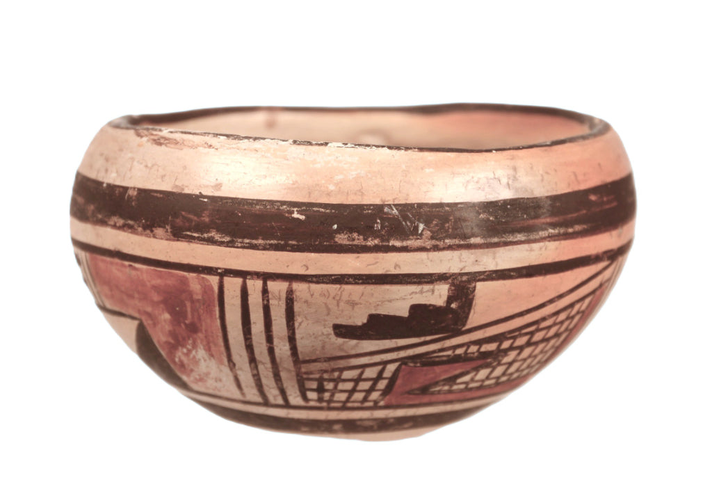 Hopi Pueblo Pottery Bowl By Santana
