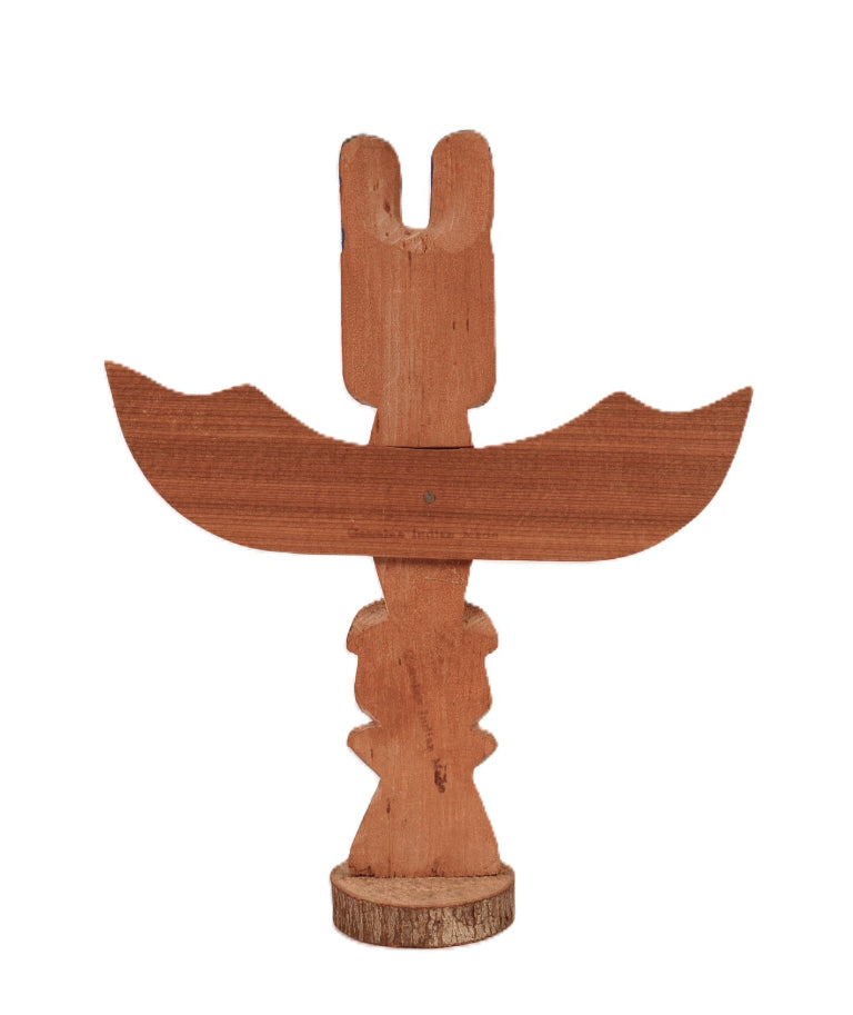Coast Salish Miniature Thunderbird Totem