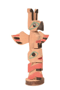 Coast Salish Miniature Thunderbird Totem