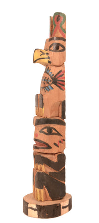Coast Salish Miniature Eagle Totem