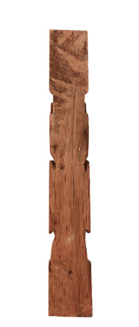 Coast Salish Unfinished Natural Wood Totem