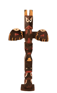 Coast Salish Miniature Thunderbird Totem