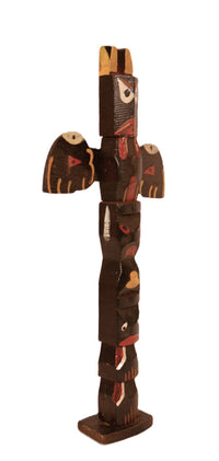 Coast Salish Miniature Thunderbird Totem