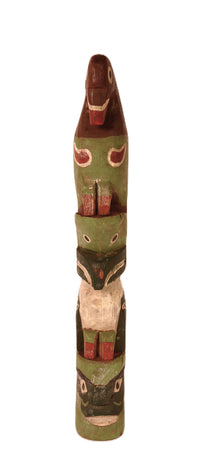 Nootka Miniature Thunderbird Totem