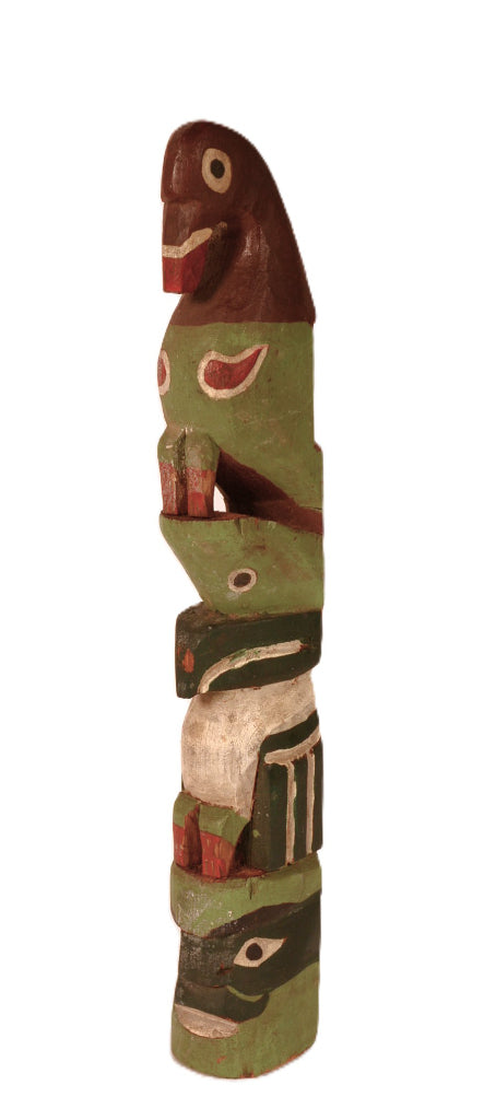 Nootka Miniature Thunderbird Totem