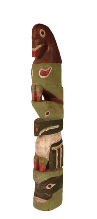 Nootka Miniature Thunderbird Totem