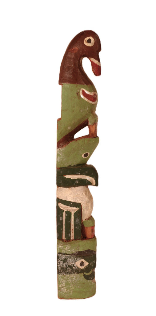 Nootka Miniature Thunderbird Totem