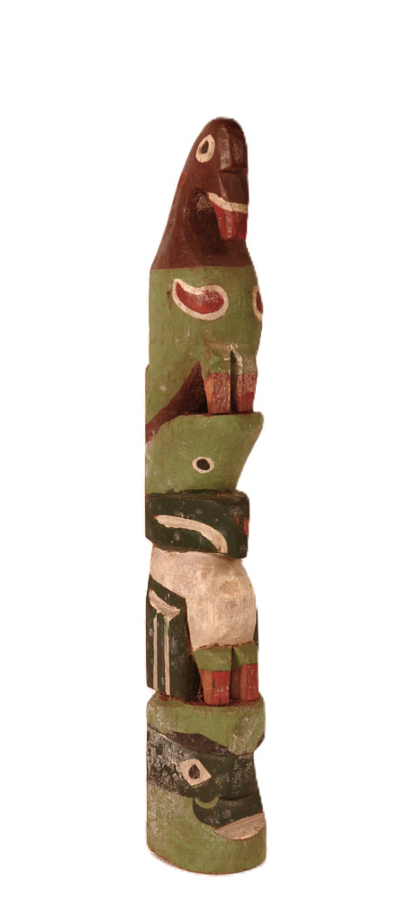 Nootka Miniature Thunderbird Totem
