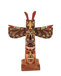 Coast Salish Miniature Thunderbird Totem