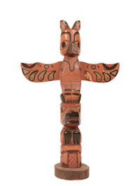 Coast Salish Miniature Thunderbird Totem