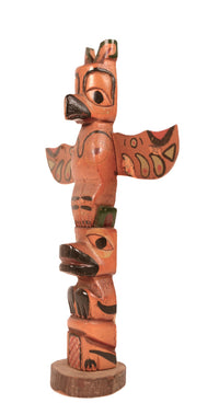 Coast Salish Miniature Thunderbird Totem