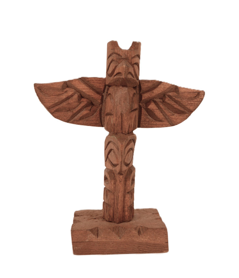 Coast Salish Miniature Thunderbird Totem
